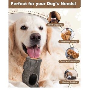 Dog enrichment stuffable chew toy